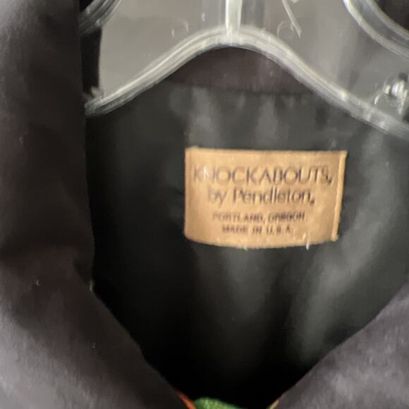 VTG Striped Southwestern Pendleton Knockabout Wool Coat Jacket Large EUC - Picture 2 of 16